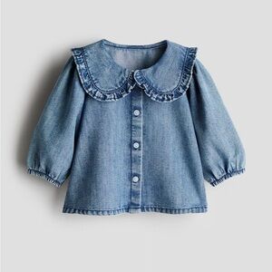 H&M Blue Denim Girls Blouse